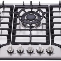 30 Inch Gas Cooktop DT57043 Built-in Stainless Steel 5 Burners Gas Stovetop LPG/NG Convertible Dual Fuel Gas Hob - Image 2