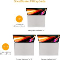 UPPERCASE GhostBlanket Screen Keyboard Imprint Protection Microfiber Liner and Cleaning Cloth 13" Compatible with MacBook Pro 13" 14" and MacBook Air 13" 15" - Image 2