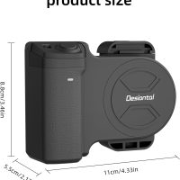 Phone Camera Grip Snap Grip for iPhone 16/15/14/13/12/11 Plus Pro Max with Tripod & Detachable Shutter Remote,Smartphone Selfie Handle for Android Phone Vlog Video Shoot - Image 7