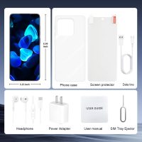16PROMA X 5G Cell Phone,Smartphone Unlocked Cell Phone 16GB+512GB/6.99" Display/68MP+108MP Camera/7000 mAh Battery Super Endurance, Dual SIM Card/Face Unlock/GPS (Black) - Image 6