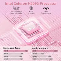 15.6''Pink Laptop Computer,1080P FHD Display,8GB RAM,512GB SSD,N5095 CPU Business Laptop,Numeric Keypad,Backlit Keyboard,Fingerprint Unlock,SD Card Reader,Webcam, 5GWiFi, HDMI,Pink - Image 2