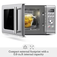 Breville BMO650SIL Compact Wave Soft Close Countertop Microwave Oven, Silver - Image 5