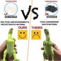 Kids Dinosaur Figures Toys, 12 Pcs Jumbo Plastic Dinosaur Toys for Kids 3-5, STEM Educational Realistic Dinosaurs Figurine Playset for Boys Girls Toddlers - Image 3