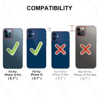 HOOMIL Case for iPhone 12 and iPhone 12 Pro 6.1-Inch, Non-Yellowing, Drop Protection, Anti-Scratch Transparent Hard Back Phone Cover - Crystal Clear - Image 2