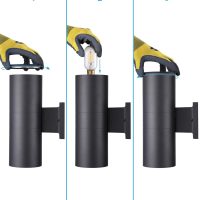 LEONLITE Modern Outdoor Cylinder Wall Lights 12", Porch Light in 2 Lights, Up Down Lights, Matte Black Waterproof Wall Sconce, Aluminum, E26 Base, Exterior Light Fixture Wall Mount, ETL, Pack of 2 - Image 5