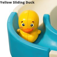 Duck Slide Bath Toys for Kids Ages 4-8, Wall Track Building Set 3+ Year Old, Fun DIY Kit Bathtub Time Birthday Gift for Toddler Boys & Girls (34 PCS) - Image 5