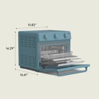 bella Air Fry Toaster Oven, 7 Preset Cooking Options, Dishwasher-Safe EverGood Coated Trays Included, 60-Minute Auto Shutoff w Audible Timer, Power Indicator Light, 1700 Watt, Surf - Image 8