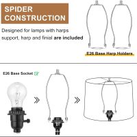 Lampshades Set of 2, Drum Lampshades 11.6" Top x 12.6" Bottom x 9.8" High, Seaside village Medium Lampshades (Spider Fitter), Beige Lampshades Natural Linen Hand Crafted, Easy Assembly Required - Image 5