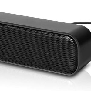 [Upgraded] USB Computer /Laptop Speaker with Stereo Sound & Enhanced Bass, Portable Mini Sound Bar for Windows PCs, Desktop Computer and Laptops