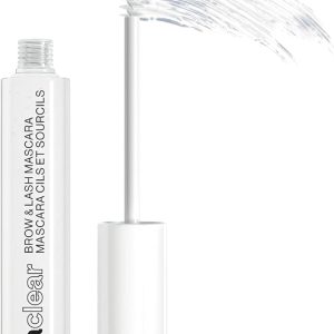 wet n wild Mega Clear Brow & Lash Mascara - Sculpts Brows, Defines Lashes, Conditioning with Soy Protein & ProVitamin B5, Primer & Top Coat, Cruelty-Free & Vegan - Clear