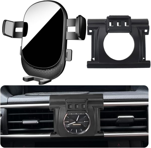 Car Phone Holder for Lexus is Auto Accessories [Only for Lexus 2014-2020 is 300 / is 350 / is 250 / is 200t] [Auto Lock Hands Free Cell Phone Mount Car fits for iPhone & All Smartphones]