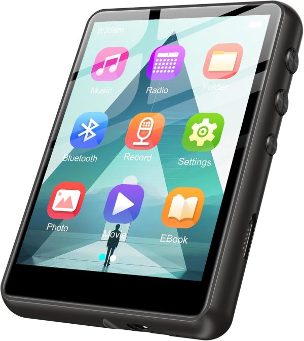 128GB MP3 Player - Music Player with Bluetooth 5.4, 2.4" Portable HiFi MP3 Player with FM Radio, HD Speaker, E-Book,Voice Recorder, Walkman Digital Music Player Earphones Included