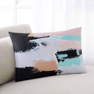 Abstract Smear Art Pillowcases King Size, Abstract Contemporary Graffiti Soft Bed Throw Pillow Covers Case, Decorative Pillow Sham Cushion Cover with Hidden Zipper for Bed Sofa Couch, 20"x26"