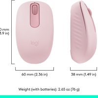 Logitech M196 Bluetooth Wireless Mouse, Compact and Portable Mouse for Laptops, Tablets and More, 12-Month Battery, Smooth Tracking, Compatible with PC and Mac, Windows and macOS - Rose - Image 8