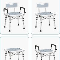 VFAUOSIT Shower Chair for Elderly and Disabled, 550 lbs Shower Chair for Inside Shower with Arms and Back, 6-Height Adjustable Shower Seats for Adults, Bath Chairs for Seniors Inside Tub - Image 9