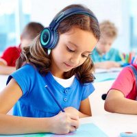 Kids Headphones - noot products K11 Foldable Stereo Tangle-Free 3.5mm Jack Wired Cord On-Ear Headset for Children/Teens/Boys/Girls/Smartphones/School/Kindle/Airplane Travel/Plane/Tablet (Navy/Teal) - Image 7