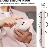 AOTESIER Compatible with iPhone 12 Phone Case and iPhone 12 Pro Case 6.1 inch,Silky Touch Premium Soft Liquid Silicone Rubber Anti-Fingerprint Full-Body Protective Flexible Bumper Case (Chalk Pink) - Image 3