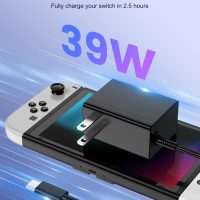 Fast Charger Compatible with Nintendo Switch,USB C Type C Power Adapter Compatible with Nintendo Switch Lite OLED Dock,15V/2.6A Supports TV Mode,Portable Travel Charger with 5.5FT Cable - Image 6