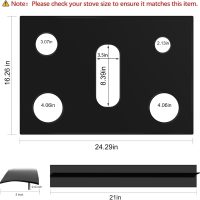 Stove Cover Gas Stove Top Burner Covers Protectors for Samsung Gas Range Stove Mat Protector Reusable,Oven Liners Mat,Non-Stick Washable Keep Stove Clean Stove Guard - Image 2