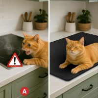 Stove Top Cover for Electric Stove - Food Grade Ceramic Stove top Cover, Silicone XXL Dish Drying Mat, Glass Cooktop Covers, Flat RV Range top Mats (Black,30x21) - Image 6