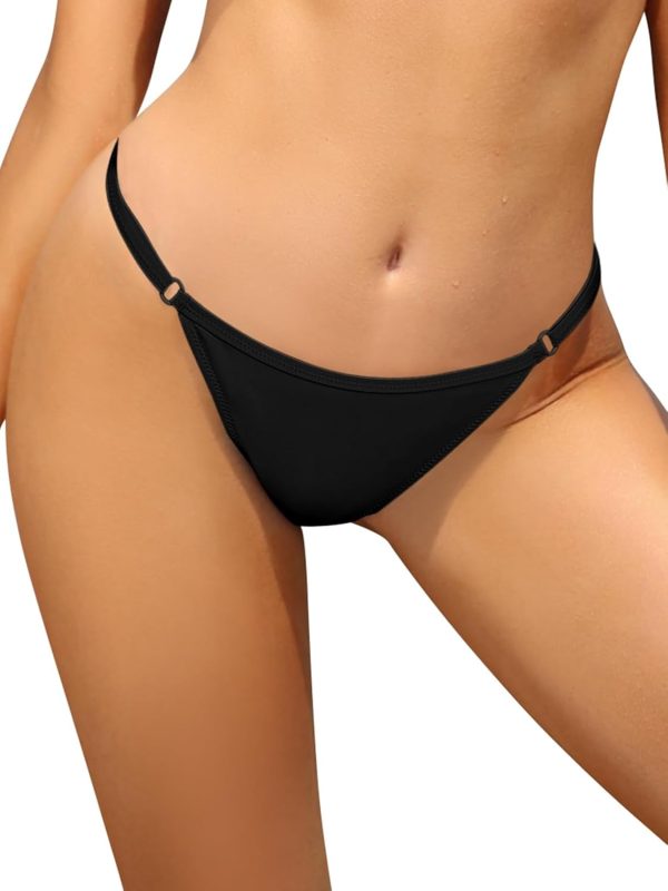 Women's Thong Bottom Brazilian Cheeky Swimsuits Bottoms