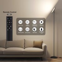 SUNMORY Floor Lamps for Living Room, 32W/3000LM Super Bright LED Floor Lamp with Remote Control, 69" Tall Standing Lamp with Stepless Dimmable, Modern Torchiere Corner Lamp for Bedroom, Office - Image 4