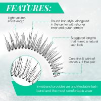 Ardell False Eyelashes, Natural 110, 5 pair + bonus pair Multipack for Eye-Lifting Effect - Image 4