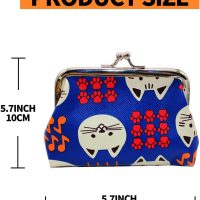Coin Purse (Blue) - Compact Zipper Wallet for Cash & Small Items - Image 7