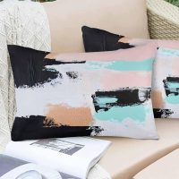 Abstract Smear Art Pillowcases King Size, Abstract Contemporary Graffiti Soft Bed Throw Pillow Covers Case, Decorative Pillow Sham Cushion Cover with Hidden Zipper for Bed Sofa Couch, 20"x26" - Image 6