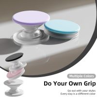Expandable and Collapsible Phone Grip Stand Holder, Compatible with Kindle, Smartphone Tablet Cell Phone Accessory, Transparent Pink - Image 5