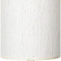 Bedside Table Lamp for Bedroom - 3 Way Dimmable Touch Lamp USB C Charging Ports and AC Outlet, Small Lamp Wood Base Round Flaxen Fabric Shade for Living Room, Desk, LED Bulb Included - Image 8