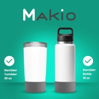 MAKIO - Protective Silicone Boot Cup Compatible with Stanley 30oz 40oz Quencher Adventure or Tumbler Unique Designs Keep Your Style Anti Noise & Anti Scratch - Image 7