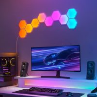 Govee Glide Hexa Light Panels, RGBIC Hexagon LED Wall Lights, Wi-Fi Smart Home Creative Wall Lights with Music Sync, Works with Alexa Google Assistant for Indoor Gaming Decor, 10 Pack - Image 8