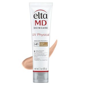 EltaMD UV Physical Tinted Sunscreen for Face, 100% Mineral Active Sunscreen