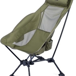 iClimb Ultralight Compact Camping Folding Beach Chair with Anti-Sinking Large Feet