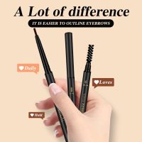 3 Pcs Waterproof Eyebrow Pencil Dark Brown, Premium Eye Brow Pencil Brn with Spoolie Brush, Longwearing for Perfect Brows, Professional, Precision, Defines, Universal Benefit Eyebrow Pencil, O'CHEAL - Image 8