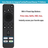 Allimity CT-RC1US-19 NS-RCFNA-19 Replacement Voice Command Remote Compatible with Insignia/Toshiba/Pioneer/Hisense Smart TV Editions Built-in Amazon TV with Prime Video, Netflix, HBO, Hulu Buttons - Image 7