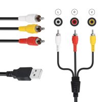 YACSEJAO USB to 3RCA Cable 5 Feet/1.5M USB Male to 3 RCA Male Jack Splitter Audio Video AV Composite Adapter Cable for Vizio tv & Video - Image 3