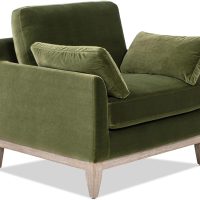 Jennifer Taylor Home Pasadena 36" Wide Modern Farmhouse Accent Arm Chair, Olive Green - Image 4