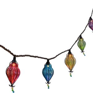 Multicolor - Decorative String Lights Plug in with 10 Bulbs Connectable, Indoor Outdoor Patio Lights for Party Wedding Bedroom Bistro Cottagecore Decor