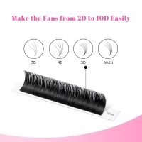 TDANCE Easy Fan Lash Extension Rapid Blooming Volume Eyelash Extensions C CC D DD J B L Curl 0.03-0.12mm Thickness Easy Fan Volume Lashes Self Fanning Eyelashes Extension (D-0.07,14-19mm) - Image 5