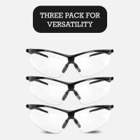 Aqulius 3pk Shooting Glasses - Safety Glasses - Eye Protection for Shooting Range, Tactical Shooting Goggles - Image 6