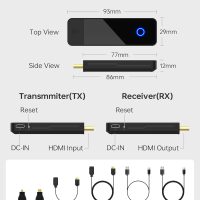 Wireless HDMI Transmitter and Receiver - 4K Decoding 1080P 60HZ Output, Dual Band 2.4/5GHz, 98FT, Streaming Video Audio from Laptop, PC, STB, Camera to TV, Projector, Monitor(Black) - Image 6