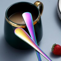 Rainbow Serving Spoons Set of 2, Stainless Steel, Dishwasher Safe - Image 4