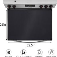 Electric Stove Top Cover - 29.5 * 21Inch 1mm Extra Thick Silicone Coated Fiberglass Heat Resistant Glass Ceramic Stovetop Protector Mat, Prevents Scratching, Expands Usable Space - Image 3