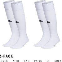 adidas Rivalry Soccer Socks (2-Pack) Over-The-Calf Athletic Fit for Men & Women - Image 5
