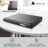 HDMI DVD Players for TV, All Region Free DVD Player with HDMI&RCA Cable, Remote Control, Dual Microphone Ports, USB Input, Support NTSC/PAL System - Image 5