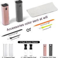 2 Pack Screen Cleaner Spray and Wipe for Laptop Monitor and Car Screens, Phone Touchscreen Mist Cleaning Kit for Cellphone, Tablet, PC, Computer, LCD, Eyeglass, iPhone, iPad, Mac Pro - Grey and Pink - Image 4