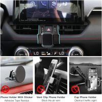 1797 Phone Mount Holder for Toyota RAV4 2019-2022 Accessories Magnetic Car Cellphone Cradle for All Smartphone Navigation Black - Image 4