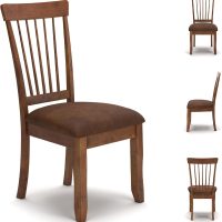 Signature Design by Ashley D199-01 Berringer 18" Rustic Dining Chair with Cushions, 2 Count, Light Brown - Image 7
